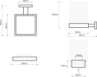 Набор Стакан Bemeta Plaza 118210019 + Мыльница 118108022