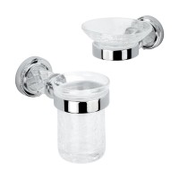 Набор Стакан Boheme Murano Cristal 10904-CRST-CH + Мыльница 10903-CRST-СH