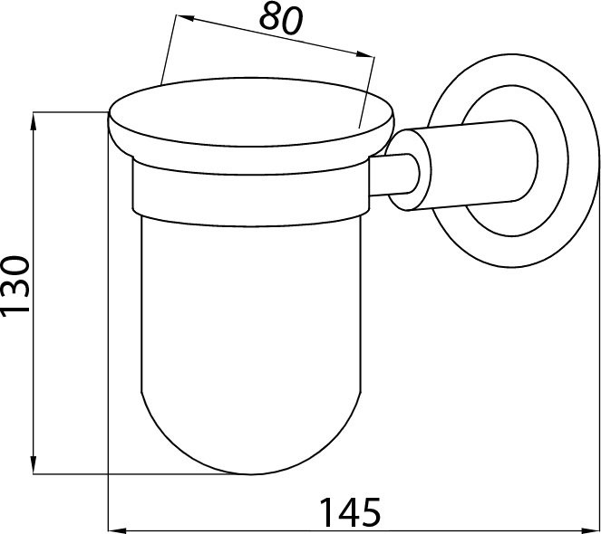 Набор Стакан Boheme Murano Cristal 10904-CRST-CH + Мыльница 10903-CRST-СH