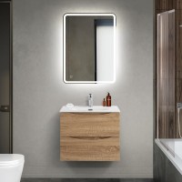 Тумба с раковиной BelBagno Marino-cer-mini 60 подвесная, rovere bianco