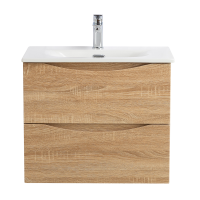 Тумба с раковиной BelBagno Marino-cer-mini 60 подвесная, rovere bianco