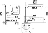 Смеситель для кухни Omoikiri Nara 2 Plus C 4994366 хром