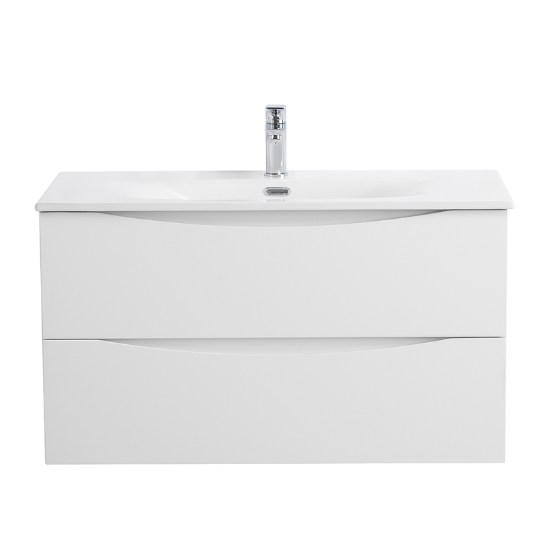 Тумба под раковину BelBagno Marino-cer-n 100 подвесная, bianco lucido