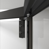 Душевой уголок Vincea Show VSP1-4SH100CLB 100x100, профиль черный