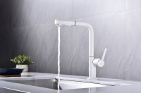 Смеситель для кухни Paulmark Neo Ne214419-431, матовый белый
