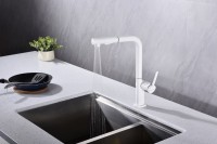 Смеситель для кухни Paulmark Neo Ne214419-431, матовый белый