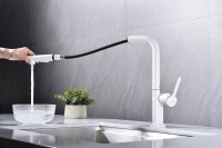 Смеситель для кухни Paulmark Neo Ne214419-431, матовый белый