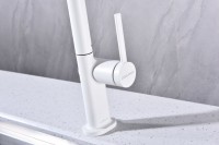 Смеситель для кухни Paulmark Neo Ne214419-431, матовый белый