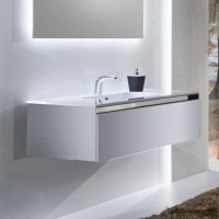 Тумба с раковиной Sanvit Кубэ -1 100 белый глянец