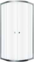 Душевой уголок Triton Альфа -хром Щ0000056788 80x80, профиль хром