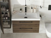 Шкаф-пенал для ванной Cersanit Lara 30 орех табак