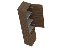 Шкаф-пенал для ванной Cersanit Lara 30 орех табак