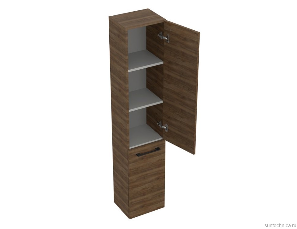 Шкаф-пенал для ванной Cersanit Lara 30 орех табак