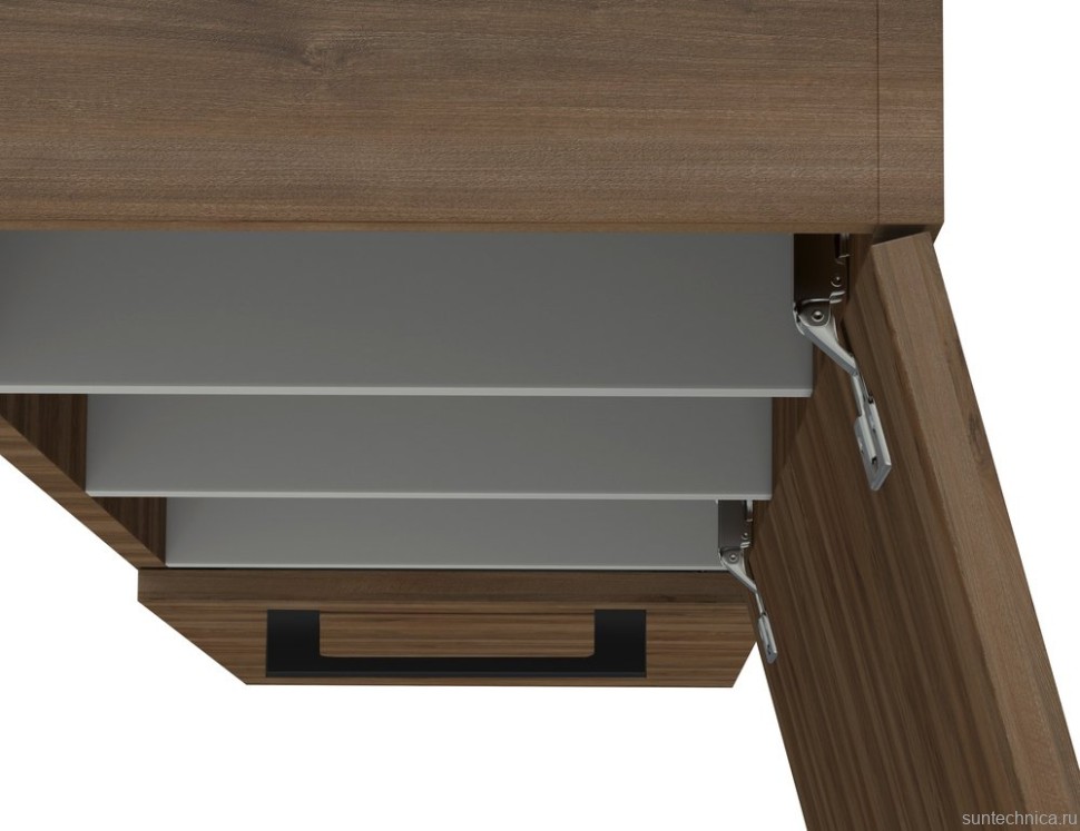 Шкаф-пенал для ванной Cersanit Lara 30 орех табак