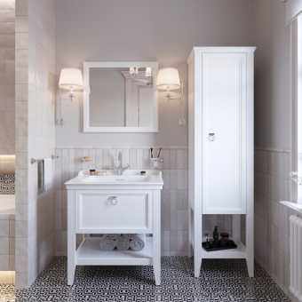 Мебель для ванной VitrA Valarte 80 матовая белая с зеркалом VitrA Valarte 80