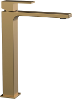 Смеситель для раковины Vincea Cube VBF-1C02BG брашированное золото