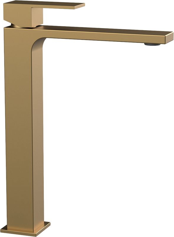 Смеситель для раковины Vincea Cube VBF-1C02BG брашированное золото