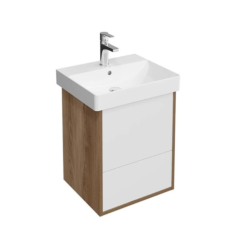 Тумба под раковину KERAMA MARAZZI Pro 50 подвесная, 2 ящика, вяз