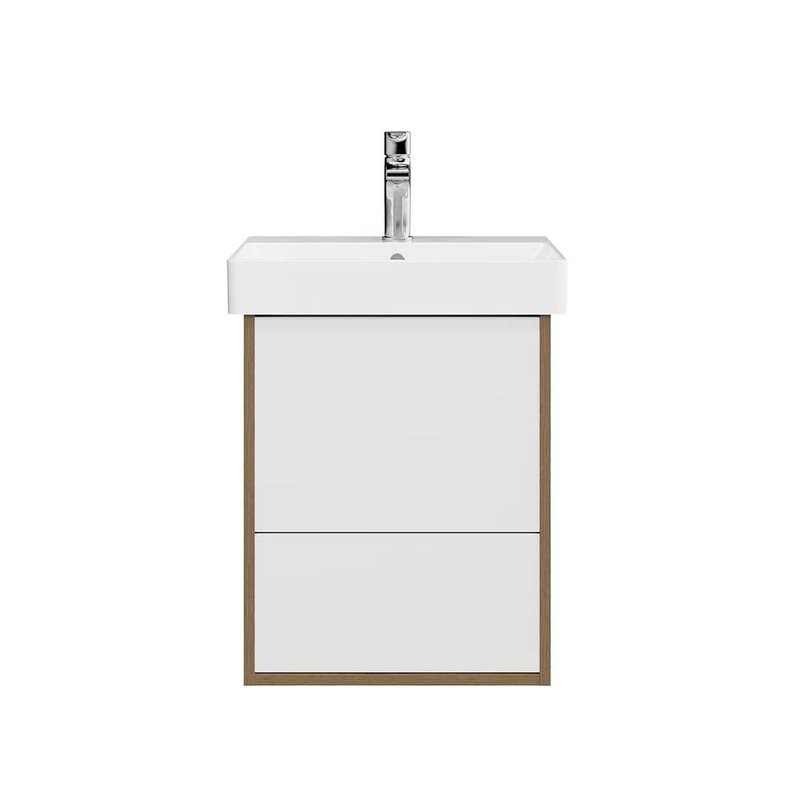 Тумба под раковину KERAMA MARAZZI Pro 50 подвесная, 2 ящика, вяз