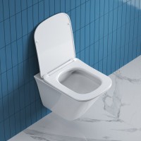 Комплект Унитаз подвесной BelBagno Marmi + Крышка BB052SC с микролифтом + Инсталляция Geberit Duofix Delta 458.163.21.1 с кнопкой смыва, хром + Звукоизоляция