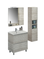 Тумба с раковиной Comforty Верона 75 напольная, белый дуб