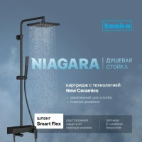 Душевая стойка Teska Niagara NG3580 черная Душевая стойка Teska Niagara NG3580 черная