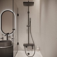 Душевая стойка Teska Niagara NG3580 черная