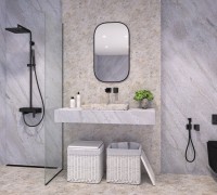 Душевая стойка Teska Niagara NG3580 черная