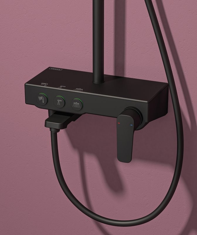Душевая стойка Teska Niagara NG3580 черная
