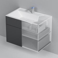 Мебель для ванной комнаты AM.PM Inspire V2.0 80 графит матовый