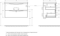 Мебель для ванной комнаты BelBagno Marino 80 crema opaco