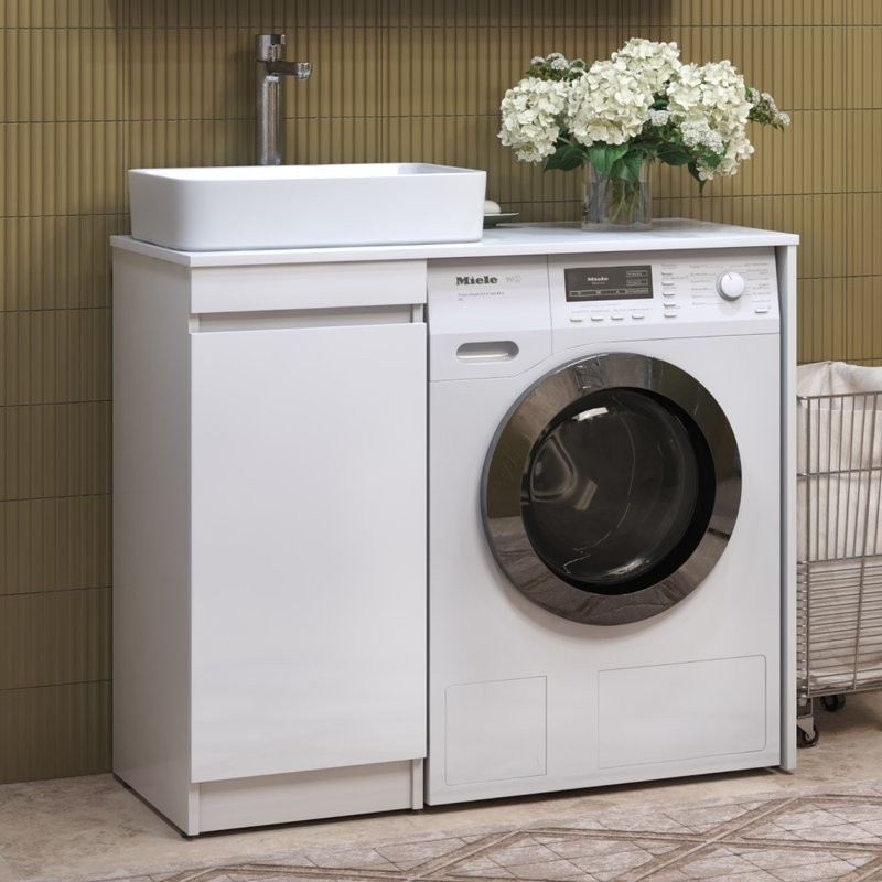 Тумба с раковиной Vigo Urban 40 напольная, 1 дверца, белая, раковина Urban 50