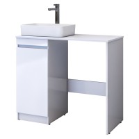 Тумба с раковиной Vigo Urban 40 напольная, 1 дверца, белая, раковина Urban 50