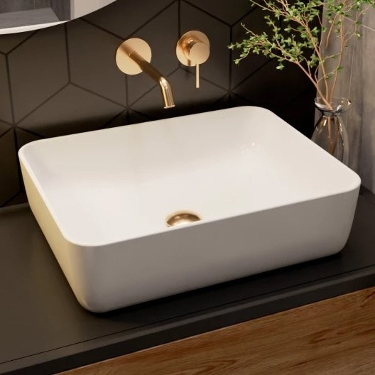 Смеситель для раковины AQUAme Siena AQM6215GG С ВНУТРЕННЕЙ ЧАСТЬЮ, глянцевое золото
