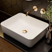 Смеситель для раковины AQUAme Siena AQM6215GG С ВНУТРЕННЕЙ ЧАСТЬЮ, глянцевое золото