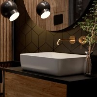 Смеситель для раковины AQUAme Siena AQM6215GG С ВНУТРЕННЕЙ ЧАСТЬЮ, глянцевое золото