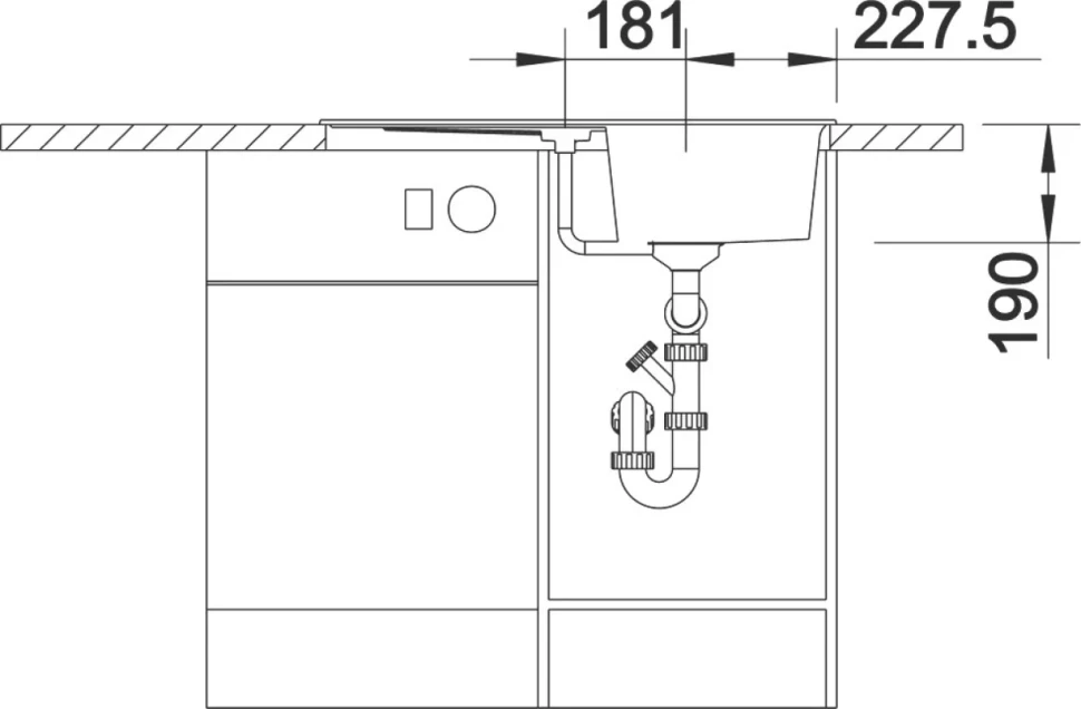 Комплект Мойка Blanco Zia 45S 526013 черная + Смеситель Ambis-S 523119
