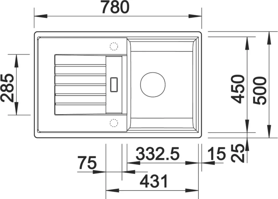 Комплект Мойка Blanco Zia 45S 526013 черная + Смеситель Ambis-S 523119