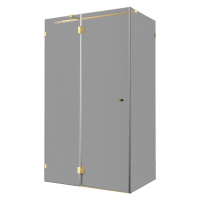 Душевой уголок Wasserkraft Ems 76H07-TG 120х90 см, стекло тонированное, фурнитура золото
