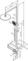 Душевая стойка AM.PM X-Joy F0785A700 хром