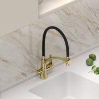 Смеситель для кухни Sancos Eri SC4001ZG с гибким изливом, полированное золото