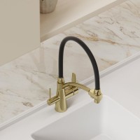 Смеситель для кухни Sancos Eri SC4001ZG с гибким изливом, полированное золото