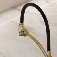Смеситель для кухни Sancos Eri SC4001ZG с гибким изливом, полированное золото