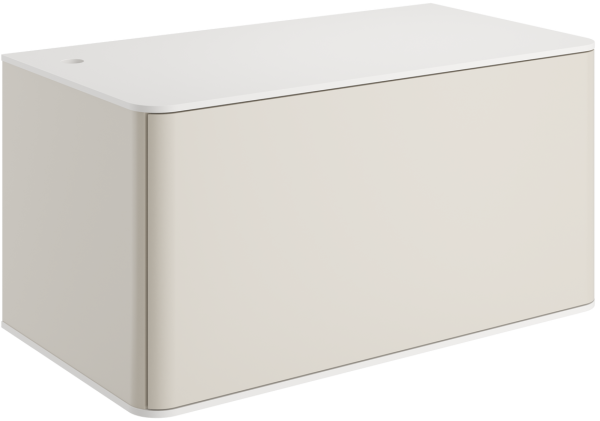 Тумба под раковину со столешницей STWORKI Ноттвиль 80 бежевый шелк, с отверстием под смеситель