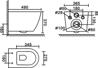 Комплект Унитаз подвесной BelBagno Colorato BB062CHR-MB матовый черный + Крышка BB062SC-MB матовая черная + Инсталляция TECE Now 9400414 4 в 1 с кнопкой смыва