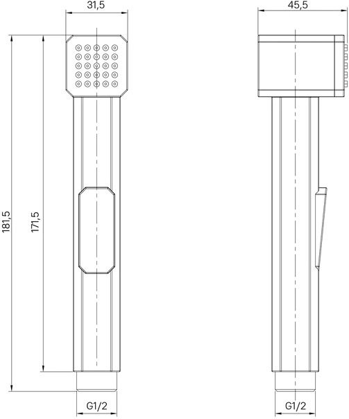 Гигиенический душ IDDIS Axes AXE1F1Ci20 хром
