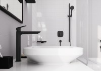 Смеситель для раковины Hansgrohe Logis 240 Fine 71258670 матовый черный
