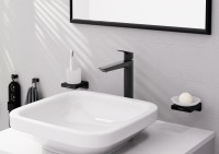 Смеситель для раковины Hansgrohe Logis 240 Fine 71258670 матовый черный