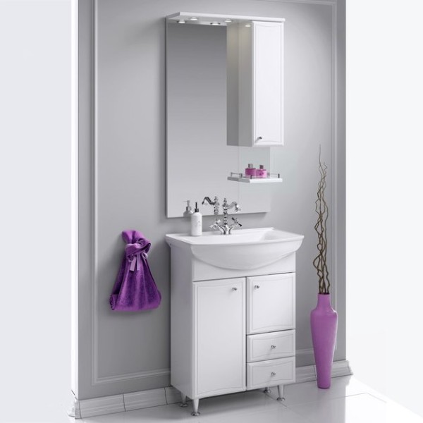 Мебель для ванной комнаты Aqwella Барселона люкс Барселона Люкс 65 с бельевой корзиной