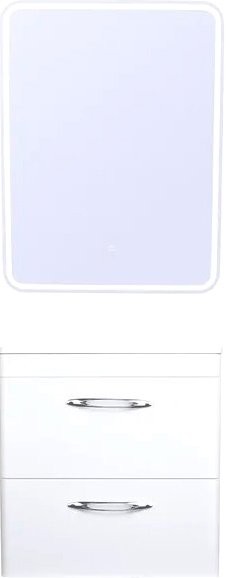 Тумба с раковиной Style Line Каре 60 подвесная, Люкс Plus, белая